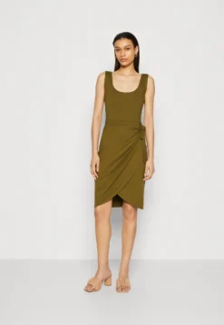 Anna Field Jersey Dress - Olive
