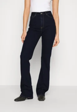 Flared Jeans - Dark Blue Denim