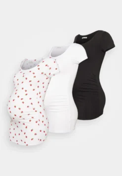 3Pack - Print T-Shirt - White/Black