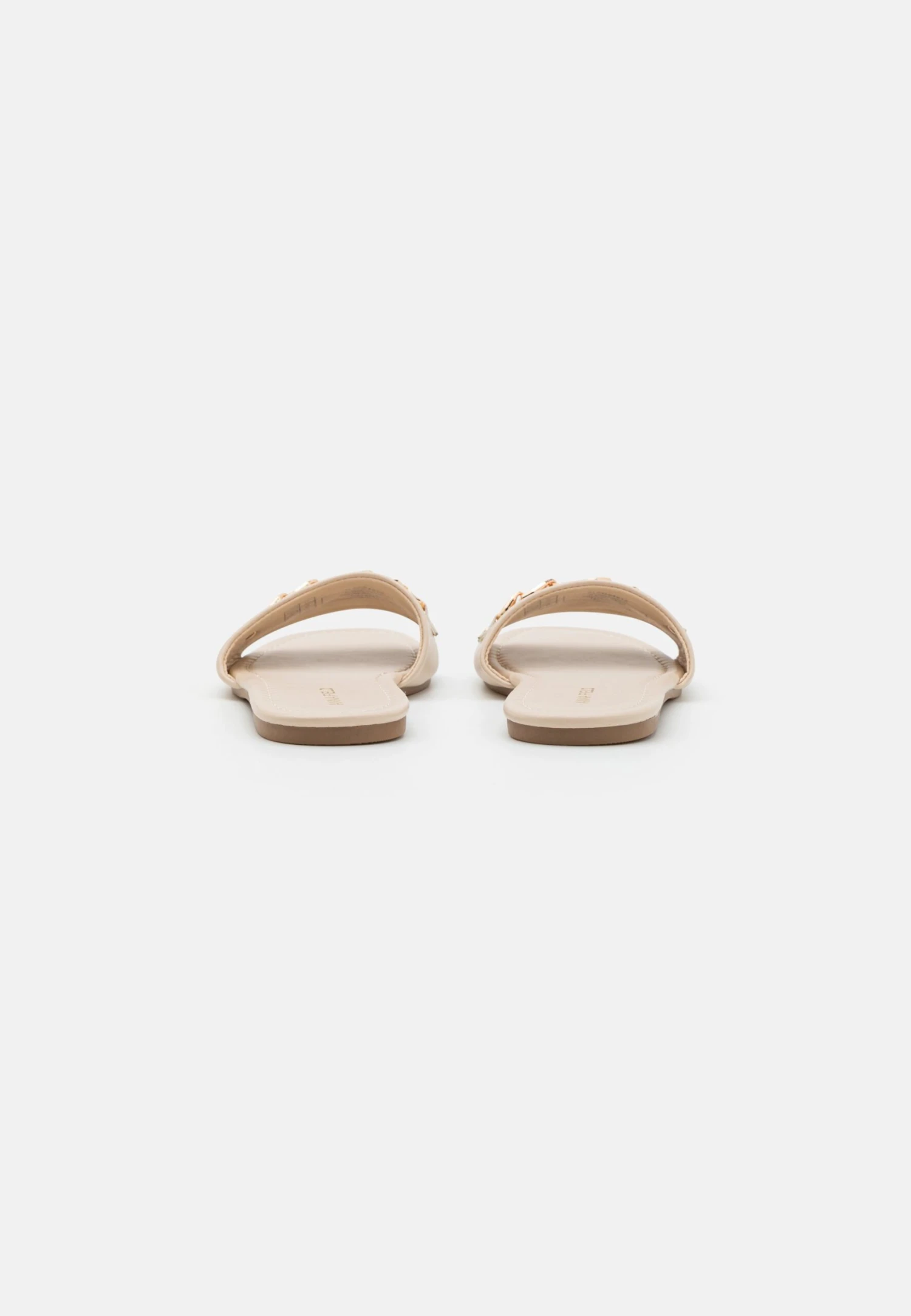 Wide Fit - Mules - Beige 4 Wide Fit - Mules - Beige - Image 4
