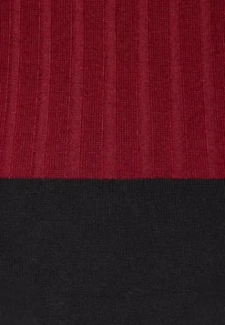 Anna Field Crew Ausschnitt Ripp Top Bodycon Mini Strickkleid - Shift Dress - Dark Red/Black -Style Hub Shop 2f9d25d4989343539e160afa57d5972f scaled