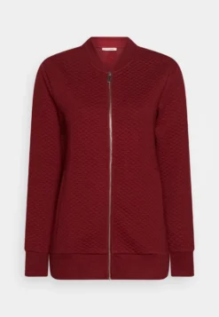 Anna Field Zip-Up Sweatshirt - Bordeaux