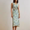 Anna Field Woven Wrap Dress - Day Dress - Multi/Green