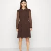 Anna Field Day Dress - Black/Brown