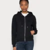 Anna Field Zip-Up Sweatshirt - Black