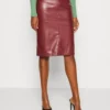 Anna Field Pencil Skirt - Bordeaux