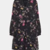Anna Field Day Dress - Black/Pink