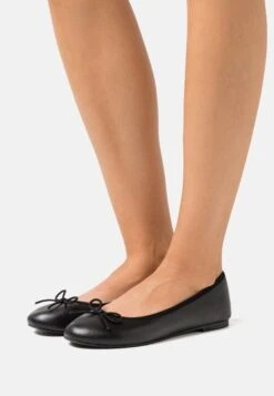Anna Field Leather- Ballet Pumps - Black