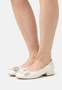 Leather Wide Fit - Ballet Pumps - White