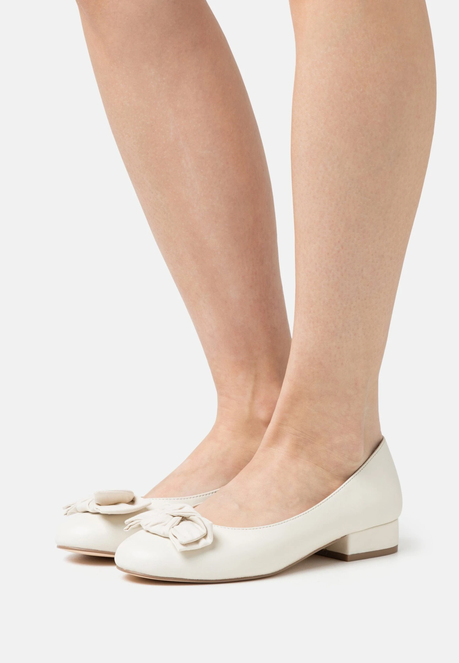 Leather Wide Fit - Ballet Pumps - White 1 Leather Wide Fit - Ballet Pumps - White