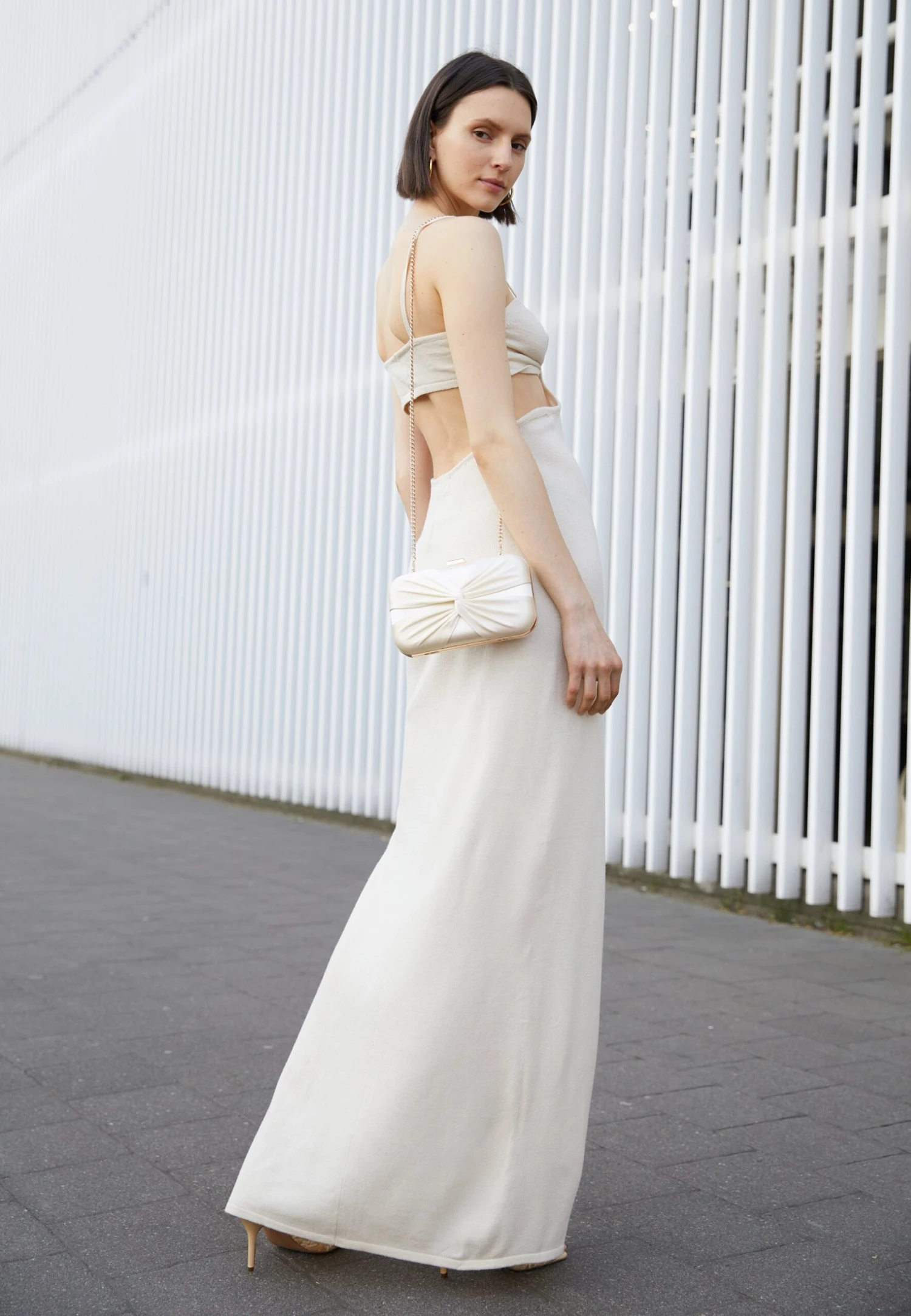 Anna Field Clutch - White 1 Anna Field Clutch - White