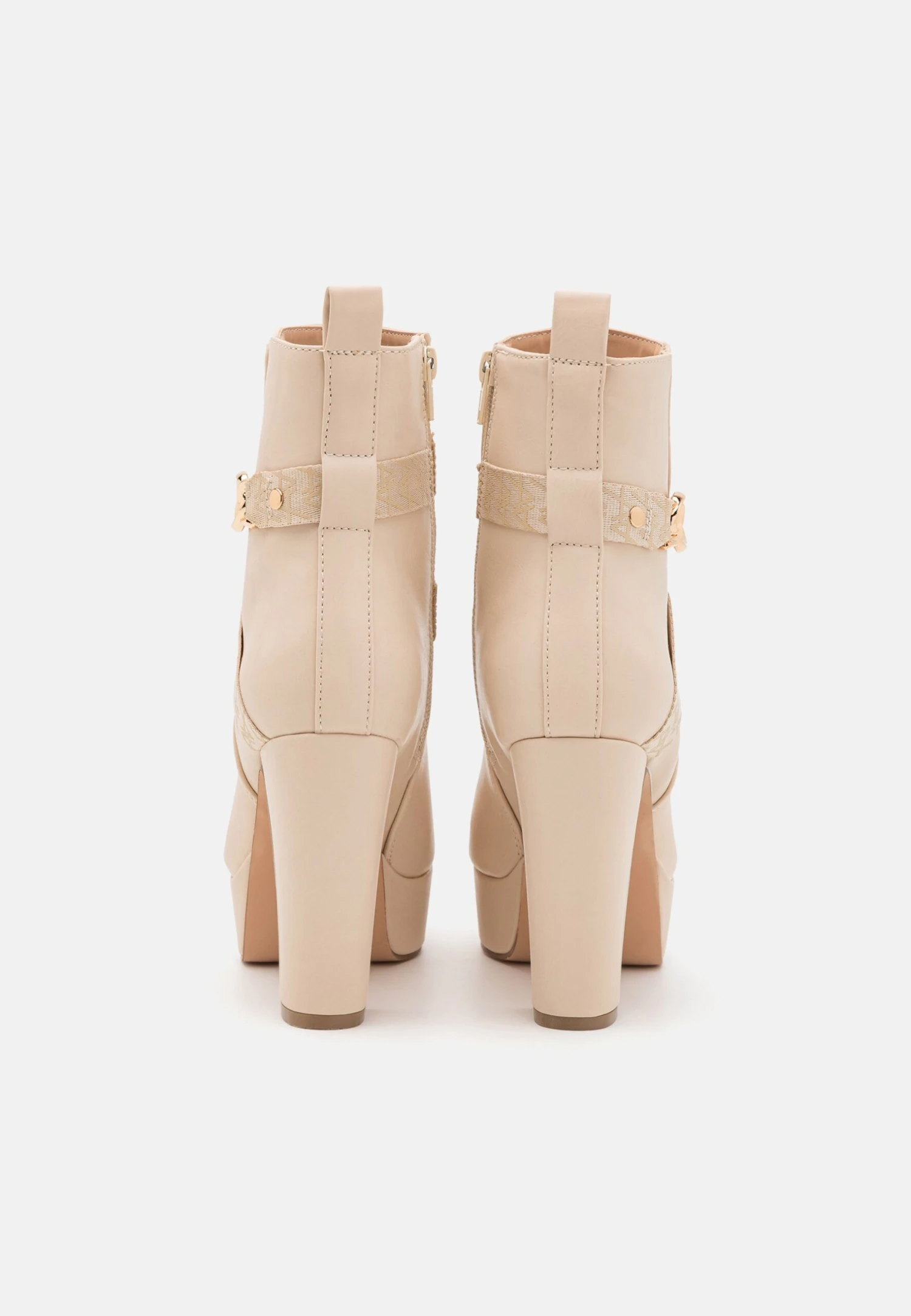 Anna Field Platform Ankle Boots - Beige 4 Anna Field Platform Ankle Boots - Beige - Image 4