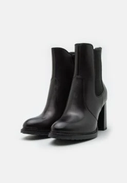 Leather- High Heeled Ankle Boots - Black -Style Hub Shop 905be349a0424c6ebaa958778d635f40 scaled