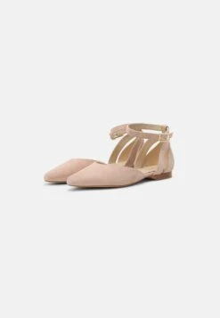Anna Field Leather - Ankle Strap Ballet Pumps - Beige -Style Hub Shop a261f99dfb234414b5b967fc7d2122d0 scaled