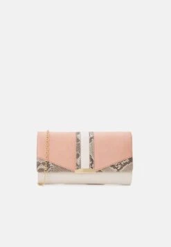 Anna Field Clutch - Offwhite/Pink