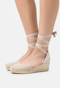 Anna Field Leather- Lace-Up Heels - Beige