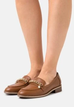 Anna Field Slip-Ons - Cognac