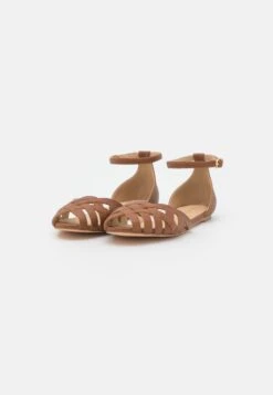 Leather- Peeptoe Ballet Pumps - Cognac -Style Hub Shop c5b41447486e42edad5b2edd5fb33e4b scaled