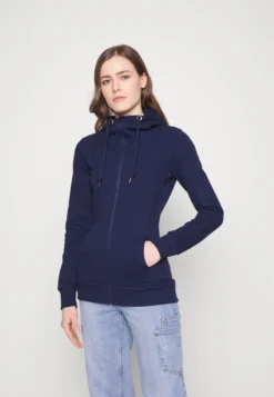 Zip-Up Sweatshirt -Dark Blue