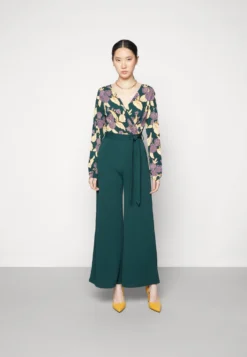 Anna Field Jumpsuit - Dark Green/Yellow