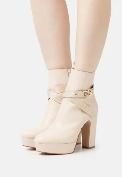 Anna Field Platform Ankle Boots - Beige