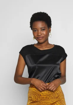 Anna Field Print T-Shirt - Black