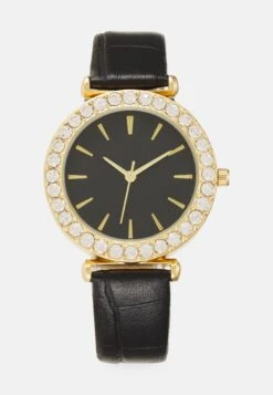 Anna Field Watch - Black/Gold-Coloured