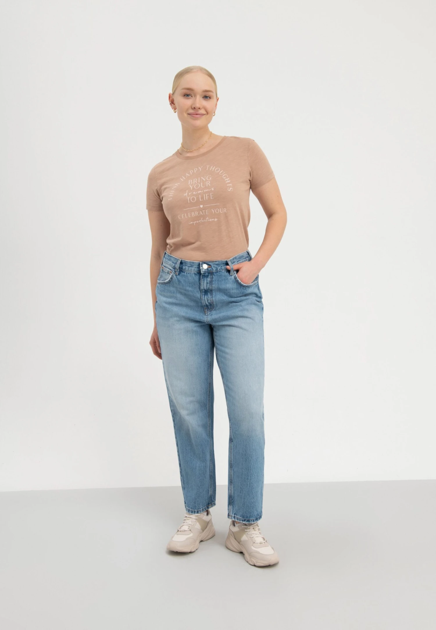 Anna Field Bring Your Dreams To Life - Print T-Shirt - Brown 2 Anna Field Bring Your Dreams To Life - Print T-Shirt - Brown - Image 2