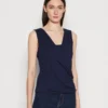 Anna Field Top - Dark Blue