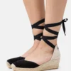 Anna Field Leather- Lace-Up Heels - Black