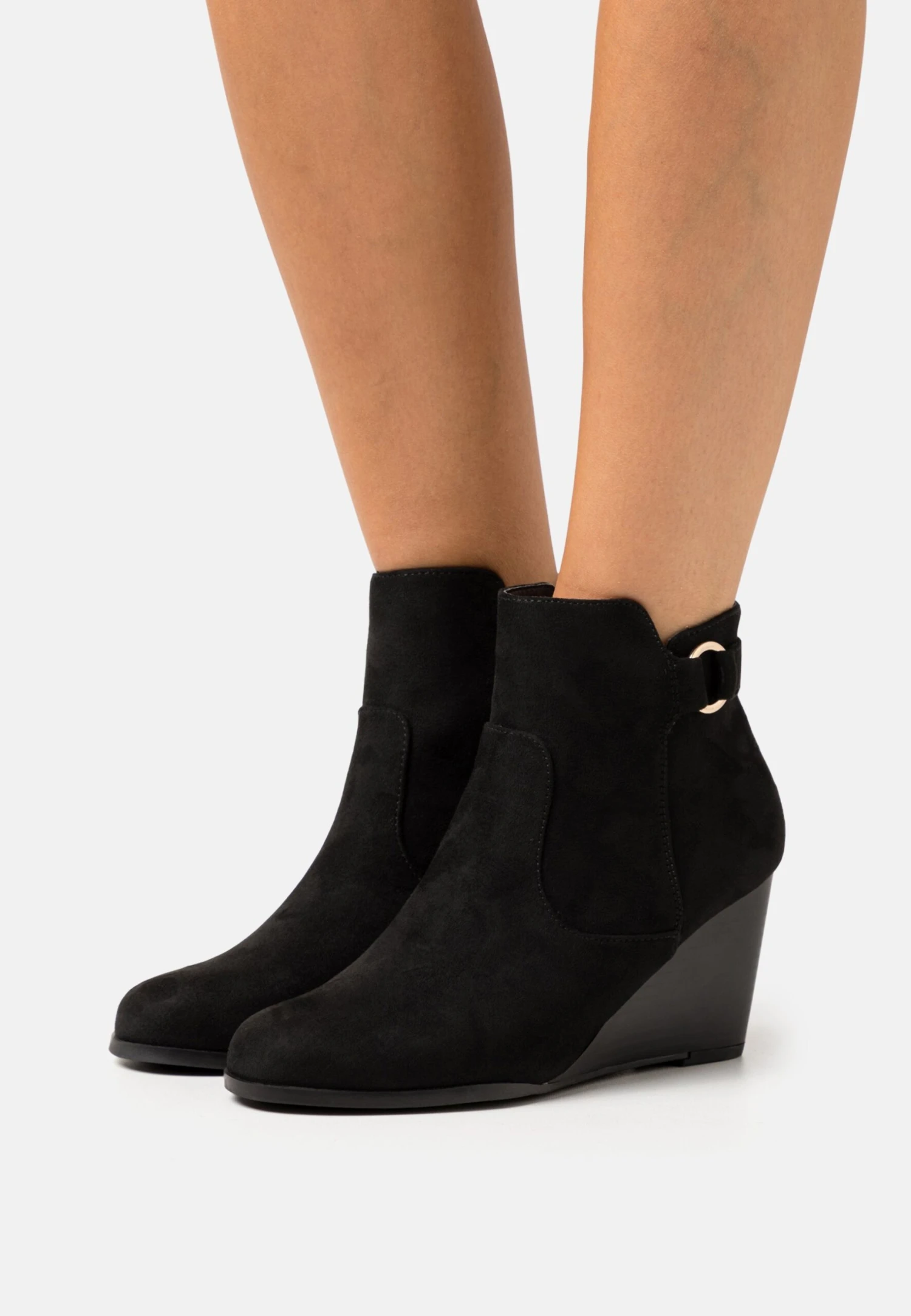 Anna Field Wedge Ankle Boots - Black 1 Anna Field Wedge Ankle Boots - Black
