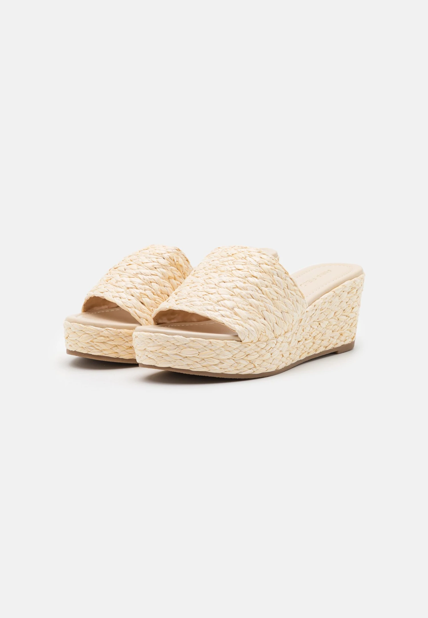 Anna Field Heeled Mules - Beige 3 Anna Field Heeled Mules - Beige - Image 3
